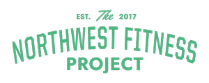 Logo for Northwest Fitness Project with green text reading 